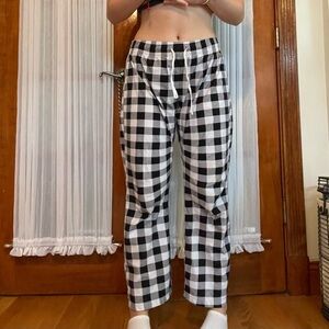 Calvin Klein Black and White Pajama Pants
